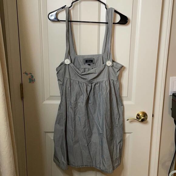 Rails Navy sleeveless striped dress large - Picture 6 of 8